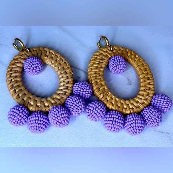 Sachin & Babi Woven Drop Earrings - in EUC 💜 - Picture 2 of 3